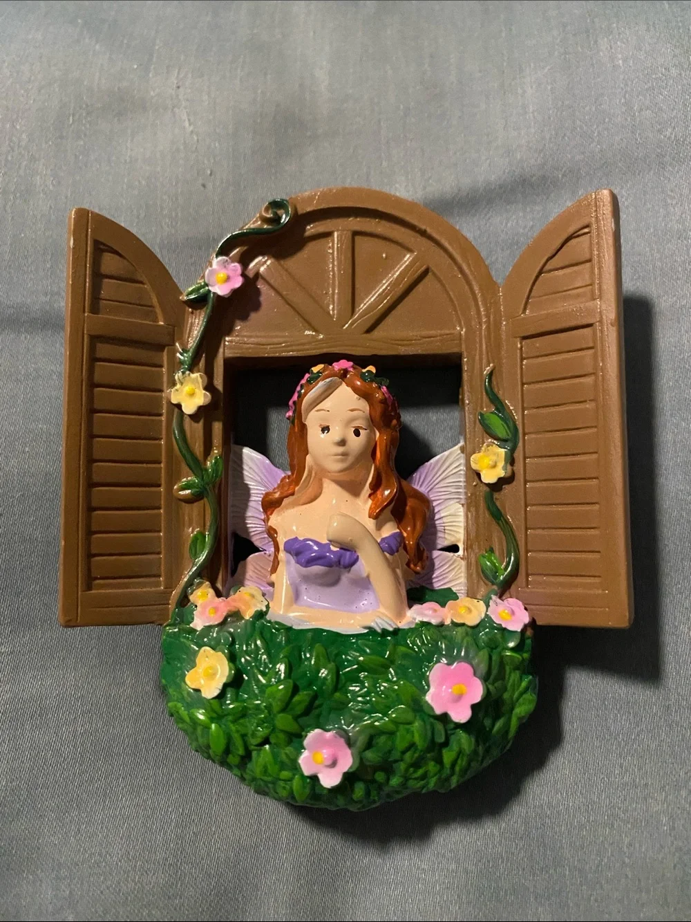 Whimsical Fairy Door and Window Wall Decor Set - Brown and Green